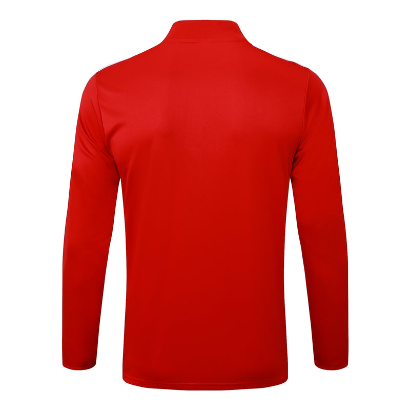 Conjunto Zíper Curto Flamengo Vermelho e Preto